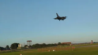 3 X spangdahlem F16 landing at RAF MILDENHALL