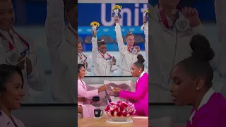 Jordan Chiles Lets JHud Try On Her Olympic Medal