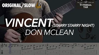 Vincent - Don Mclean (Fingerstyle Tutorial with TAB)