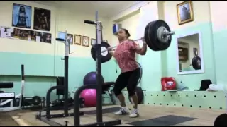 Nadezda Evstyukhina 130kg x2 Snatch Balance