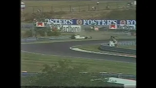 1993 F1 Hungarian GP-Qualifying - Christian Fittipaldi took a shunt into the barrier