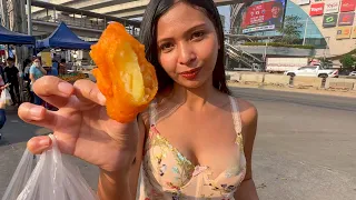 Delicious Deep Fried Potato Cakes! THAI STREET FOOD 🇹🇭