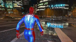 Spider Man Fighting Criminals and Beating Venom | GTA REALISTIC GRAPHICS 4K GAMEPLAY