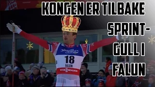 Northug tar sitt første sprintgull  i mesterskap! Fra VM i Falun 2015