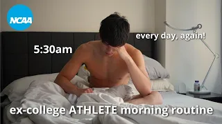 A typical morning of a college athlete...one year later