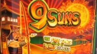 9 Suns Slot Bonus Max Bet Big Win!