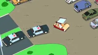 Family Guy Flintstone Car Chase