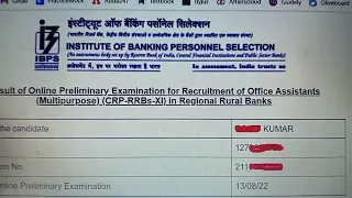 🔥 MY IBPS RRB CLERK PRE SCORECARD 2022 | NORMALISATION TO HUA HAI ✌️🙂