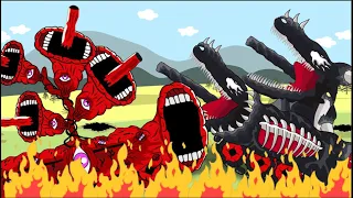 Spider Siren Tank Vs Black Venom  Tank  Part 2 - Tank Animation