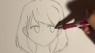 How to draw anime School girl | easy drawing tutorial