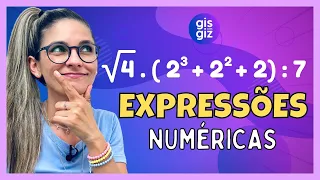 EXPRESSÃO NUMÉRICA com RAIZ e POTÊNCIA #03 Prof. Gis/