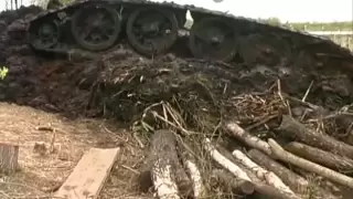 Подъем именного советского танка Т-34-76 "Смелый"