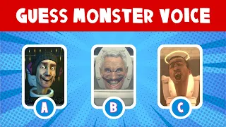 Guess MONSTER'S VOICE #1 - Skibidi Toilet Season 1-12