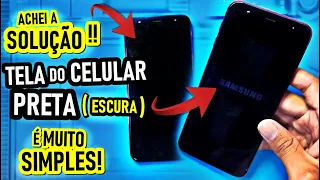 TELA DO CELULAR PRETA MAIS FUNCIONA? Veja como resolver sem sair de casa! (Solução Simples)