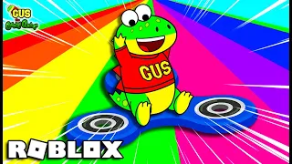 Best ROBLOX Games of All Time! Let’s Play ROBLOX Slide Down Stuff on Rainbow Fidget Spinner