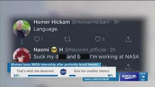 Woman loses NASA internship after profanity-laced tweets
