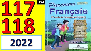 Pages 117 - 118 Parcours de français 6ème année 2022 conjugaison.Le conditionnel présent 3E شرح رائع