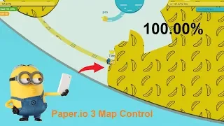 Paper.io 3 Map Control: 100.00% [Minions]