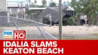 A Look At Damage Idalia Left Behind In Keaton Beach, FL