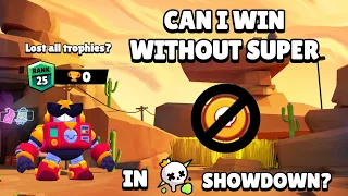 Can I win Solo Showdown WITHOUT using SUPER with Surge?!? | Brawl Stars