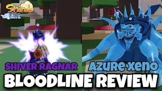 XENO DOKEI AZURE AND SHIVER RAGNAR BLOODLINE REVIEW!!! | Are They Worth It?? | Shindo Life