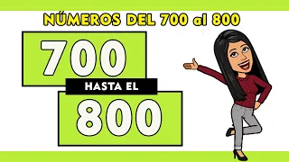 🔵Números del 700 al 800 en letras en español 😁  | Spanish Numbers 700 - 800