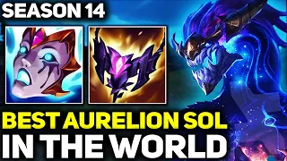 RANK 1 BEST AURELION SOL IN SEASON 14 - AMAZING GAMEPLAY! | League of Legends