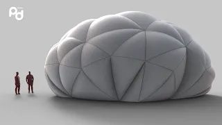 # 227 : Inflated Triangluar Dome /  Rhino Grasshopper Advanced Tutorial