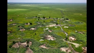 Они живут посреди самого большого болота Африки  Нилоты на болоте Судд