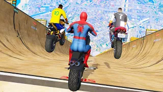 GTA 5 Epic Jump Challenge #2 ( Spiderman, Hulk, Ironman, Thor, Batman Superman & More )