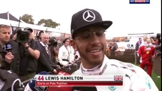 F1 2016 Australia - Lewis Hamilton Post Qualifying Interview