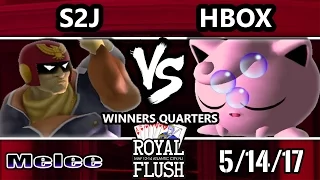 Royal Flush SSBM - Tempo | S2J (Captain Falcon) vs. TL | Hungrybox (Jigglypuff) - Smash Melee