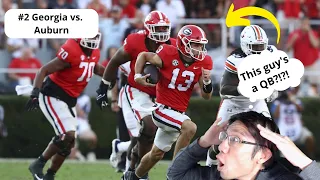 #2 Georgia vs. Auburn Reaction! This guy's a QB?!?! (Week 6)