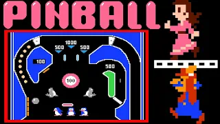 Pinball  (FC · Famicom / NES) original video game | over 1,000,000pts session 🎮