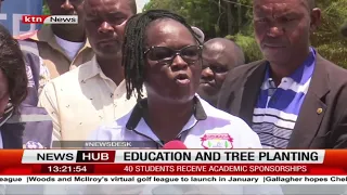 40 students receive scholarships based on tree planting project