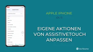 Eigene Aktionen  von AssistiveTouch anpassen - Apple iPhone [iOS 15]