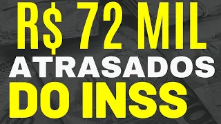 R$ 72 MIL DE ATRASADOS PARA APOSENTADOS ESTE MÊS