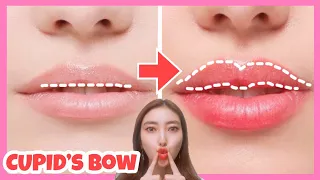3mins!! Get Heart Shaped Cupid' Bow Lip Naturally with This Exercise & Massage💋💕