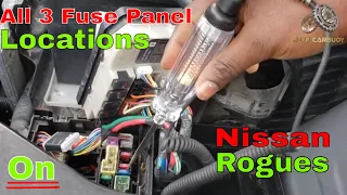 3 Fuse Box Locations On Nissan Rogue || All Headlights Fuses and More