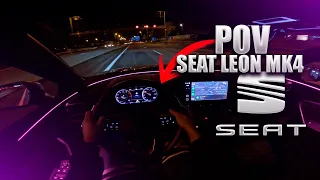 Seat Leon MK4 KL [1.5 TSI 150 CV] | NIGHT POV #1 | Aeropuerto Barcelona | GoPro Hero10 Black