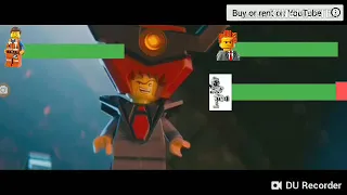 The Lego Movie Final Battle With Healthbars (REUPLOADED)