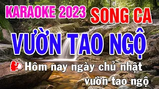 Vườn Tao Ngộ Karaoke Song Ca Nhạc Sống - Phối Mới Dễ Hát - Nhật Nguyễn