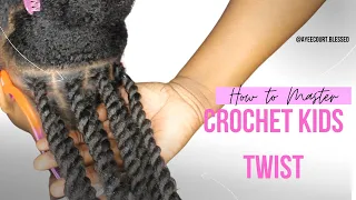 CROCHET KID SPRING TWIST| DIY Easy Little Girl NATURAL Hairstyles