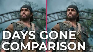 Days Gone – PS4 vs. PS4 Pro Graphics Comparison Frame Rate Test