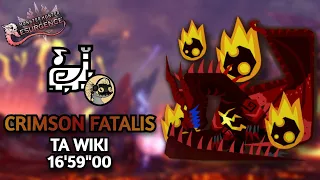 Crimson Fatalis [16'59"00] Hunting Horn | TA WIKI Rules | Monster Hunter World Iceborne Mod