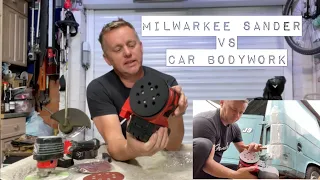 Milwaukee Random Orbital Sander VS Duel Action Sander, Car Body Repair, Sanding Body Filler, DA