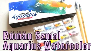 Swatching New (To Me) Roman Szmal Aquarius Watercolors!