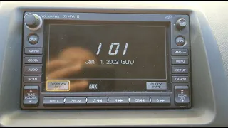 Older Honda & Acura Y2K22 Clock Problem Issue Reset To Jan 1st 2002 20yr Back