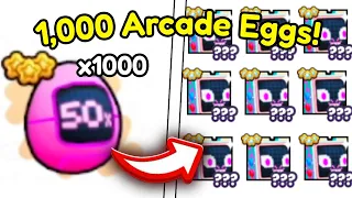 Opening 1,000 50x Arcade Eggs (WORTH IT?) in Pet Simulator 99!
