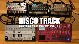 DISCO TRACK / electribe 2 sampler, volca bass, fm2, keys & Behringer TD-3